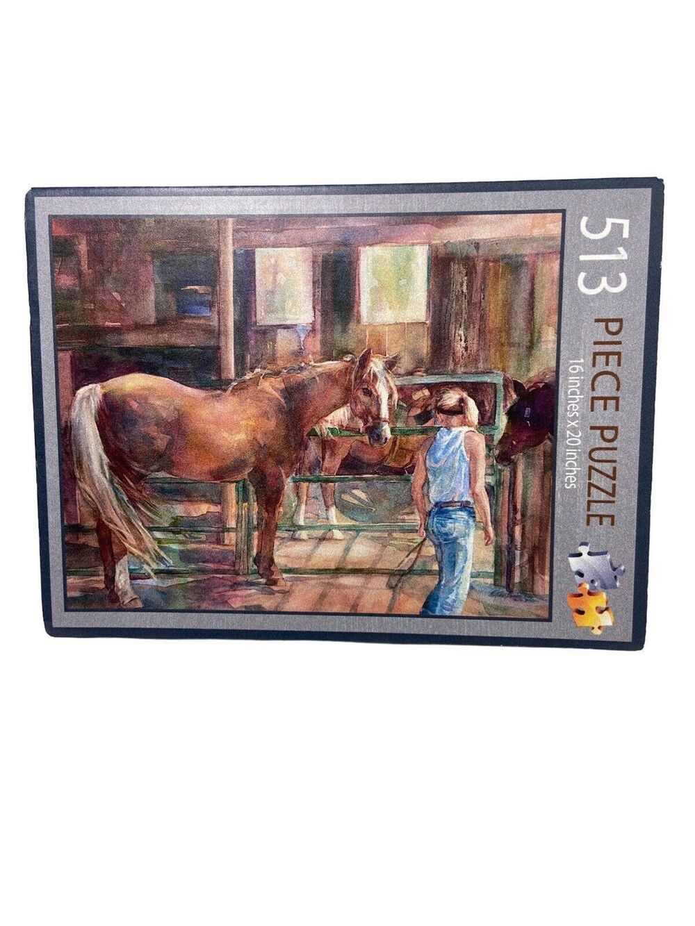 Ellen Jean Diederich Artist Fargo North Dakota Horse Puzzle 513 pc NIB Signed